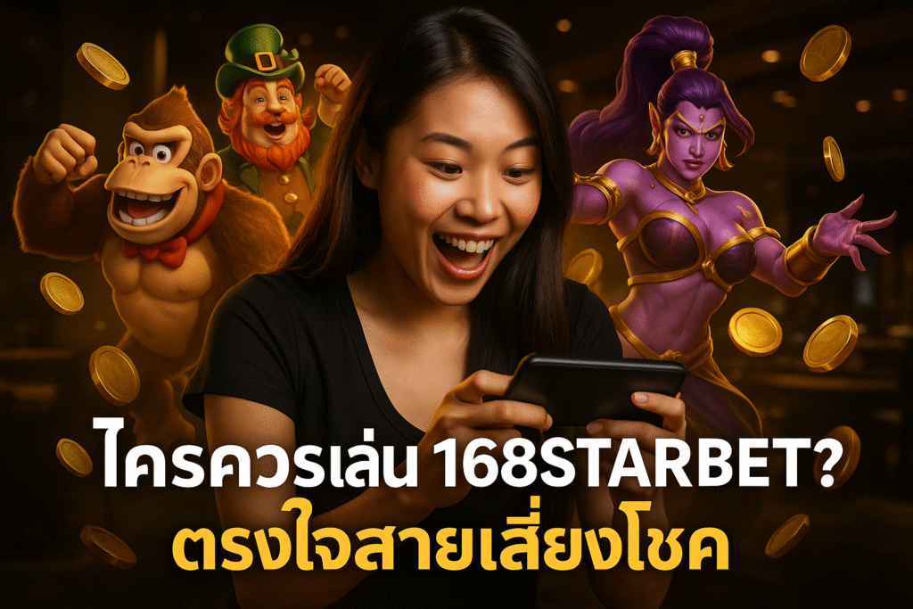 ใครควรเล่น 168STARBET? ตรงใจสายเสี่ยงโชค