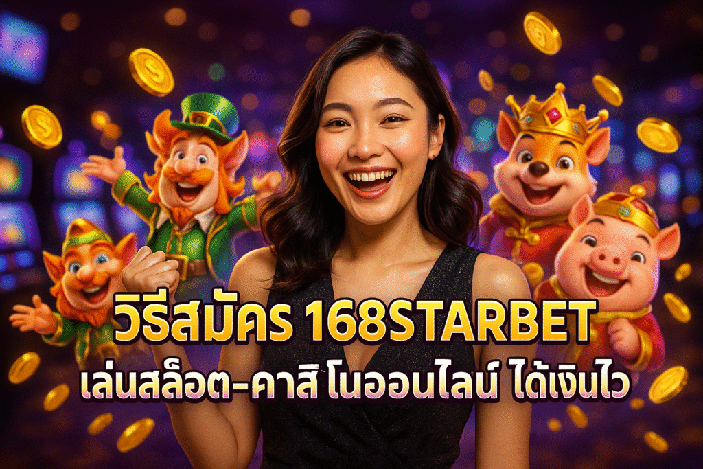 วิธีสมัคร 168STARBET เล่นสล็อต-คาสิโนออนไลน์ ได้เงินไว