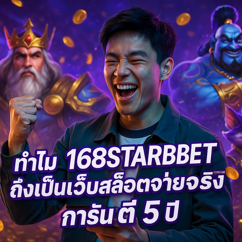 ทำไม 168STARBET ถึงเป็นเว็บสล็อตจ่ายจริง การันตี 5 ปี