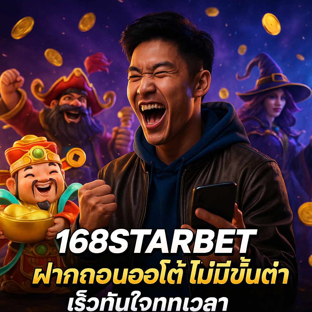 168STARBET ฝากถอนออโต้ ไม่มีขั้นต่ำ เร็วทันใจทุกเวลา
